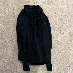 Banana Republic Men's Dark Plaid Shirt Jacket